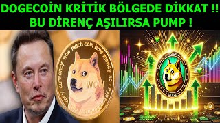 Dogecoin Kritik Bölgede Dikkat Edin  Doge Bu Direnç Aşılırsa Pump 🚀 Doge Analiz [upl. by Tigram]