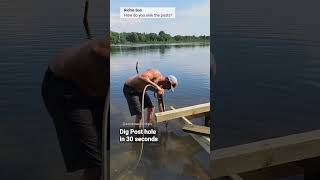 Installing 4x4 dock posts [upl. by Kiersten]