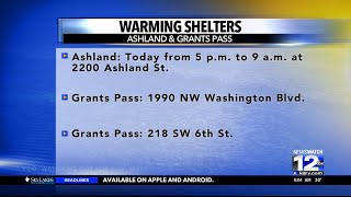 Two warming shelters open in Grants Pass one in Ashland [upl. by Atinod]