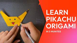 How to Fold a Pikachu The Origami Guide [upl. by Sanalda]