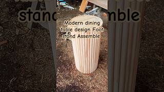 Modern dining table foot stand design carpentry woodworker woodwork ideas furnituremaker diy [upl. by Aires958]