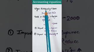 Accounting equation transaction impacting only liability side treatment of outstanding wages [upl. by Vincents]