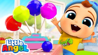 Lollipop Song  Little Angel Kids Songs amp Nursery Rhymes [upl. by Analli]