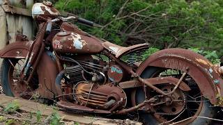 Man Restores 40YearsOld Classic Motorcycle Back to New  Start to Finish by LiveWithCreativity [upl. by Atalanta]