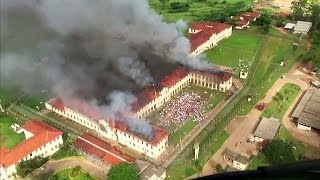 Brazil jail riot sees hundreds of inmates escape [upl. by Kurzawa]