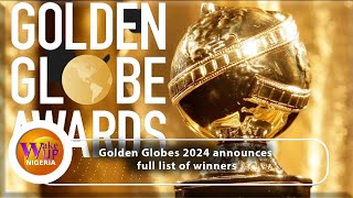 Golden Globes 2024 Full list Of Winners Revealed [upl. by Hayalat]