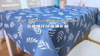 Waterproof oil proof and stain proof tablecloth reallife display [upl. by Aggi]