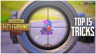 Top 15 Tips And Tricks  Pubg Mobile [upl. by Yemiaj]