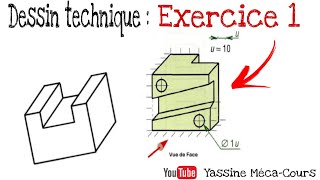 Exercices avec corrigé dessin technique  correspondance des vues [upl. by Helprin269]