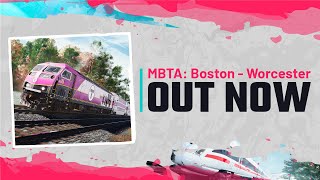 OUT NOW Train Sim World 5 MBTA Commuter Boston  FraminghamWorcester Line [upl. by Tuddor19]