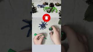 🕷️ Quick and Easy Chestnut Spider Craft with Playdough  Fun DIY for Kids 3 🕷️ [upl. by Welford]