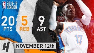 Dennis Schroder Full Highlights Thunder vs Suns 20181112  20 Pts 9 Assists [upl. by Assirak]