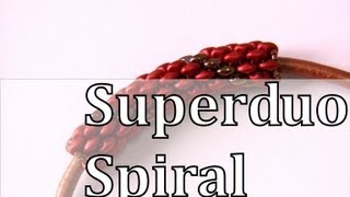 Beading DIY  Superduo Spiral [upl. by Ymeon]