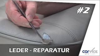 Leder und Vinylreparatur so gehts  Teil 2 Smart Repair Lederreparatur Riss Dreiangel [upl. by Sairu646]