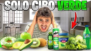 🟢 MANGIO SOLO CIBO VERDE PER 24H [upl. by Nesyaj]