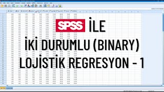 SPSS İle İki Durumlu Binary Lojistik Regresyon  1 [upl. by Dagna]