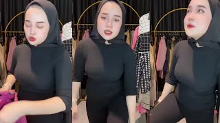 Jualan Online Hijab Style Try On Satu Set Outfit Sonia Terbaru [upl. by Ainej]