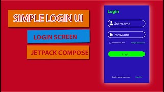 Jetpack Compose Login UI Tutorial [upl. by Akirat]