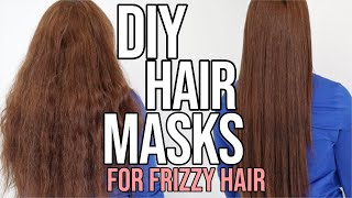 3 DIY HAIR MASKS TO GET RID OF FRIZZY HAIR OVERNIGHT [upl. by Kcirddet341]