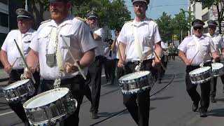 2023 Schützenfest in Bilk  Tambourcorps Flehe  Artillerie Corps Oberbilk  Umzug am Samstag [upl. by Norita579]