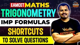 Trigonometry Important Formulas for EAPCET Maths  Solve Questions Easily  Shortcuts  EAPCET 2024 [upl. by Nireil]