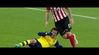 Tomas Rosicky vs Southampton Away 1415 [upl. by Ahders]