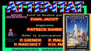 Micro Découverte  Attentat de Rainbow Productions 1986 sur Amstrad CPC [upl. by Lerred]