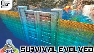 ARK Survival Evolved  UNDERWATER DINOSAUR PEN E36  Gameplay [upl. by Nwahsek]