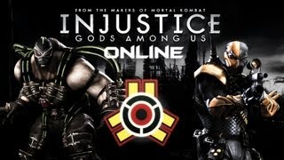 Injustice Gods Among Us Online Battle RapierHirsch Bane vs Gioghurt Deathstroke [upl. by Niwhsa]