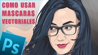 Como Usar Correctamente las Mascaras Vectoriales  Tutorial Photoshop [upl. by Hester535]