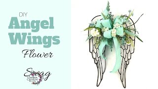 DIY Angel Wings Flower Swag [upl. by Zelig77]