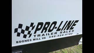 7 x 16 Drive in Drive out Enclosed Trailer at Proline Trailers [upl. by Harleigh]