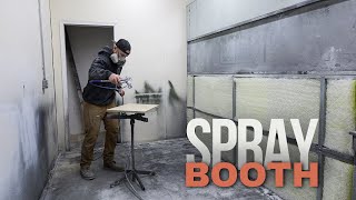 My New Spray Booth Setup For Spraying Cabinets [upl. by Cohby]