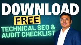 SEO Audit amp Technical SEO Checklist For FREE TODAY ONLY [upl. by Pansie]