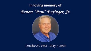 Paul Enfinger Memorial Service [upl. by Eyahc825]