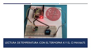 Registro de temperatura con termopar K MAX6675 OLED y ESP32 Micropython [upl. by Anaitit]