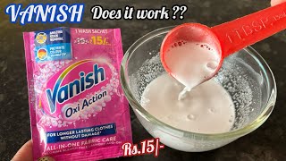 Vanish Oxi Action Stain Remover Powder Review  How to use Vanish Powder [upl. by Beauregard]