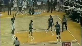 1982 NCAA Championship  UNC vs Georgetown  Jordan Worthy Ewing and Floyd Highlights [upl. by Inkster636]