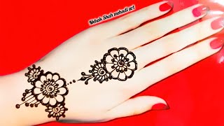 Krwa chauth special easy mehndi designsimple mehndi designmehandi ka designmehandimehndi [upl. by Alyce518]