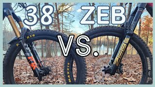 Fox 38 VS RockShox Zeb [upl. by Annovaj]