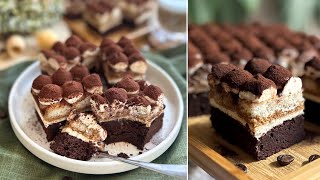 TIRAMISU BROWNIE🍫☕️  BebePiskóta [upl. by Hux]