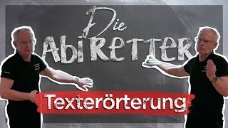 Deutsch Abitur 2018 Texterörterung  Die Abi Retter 5 [upl. by Netniuq]