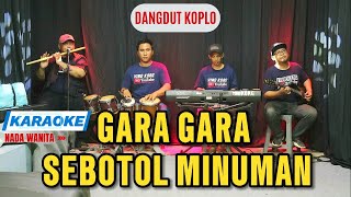 Gara Gara Sebotol Minumam Karaoke  NADA WANITA [upl. by Sukul]