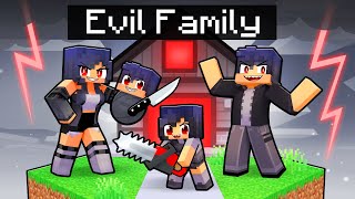 Having an EVIL FAMILY in Minecraft [upl. by Hallette]