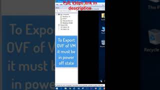 How to Export\Import VM in OVF format shorts [upl. by Alber]