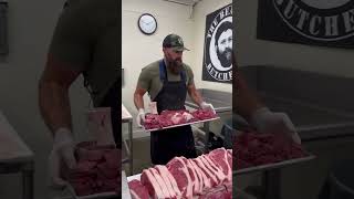 Breaking down Beef 🔪🥩 shorts beef cow thebeardedbutchers meat diy butcher [upl. by Mukund]