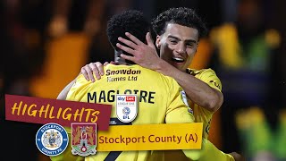 HIGHLIGHTS Stockport County 1 Northampton Town 1 [upl. by Quar292]