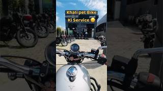 Khali pet bike ki Service 😞shorts [upl. by Vladi]