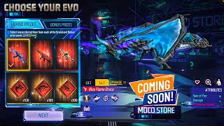 Choose Your Evo Moco Store Free Fire  Upcoming Moco Store Free Fire  Free Fire New Event [upl. by Ignatz]