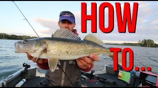 How to Catch Walleyes  Chippewa Flowage  Hayward Wisconsin [upl. by Aihtnyc]